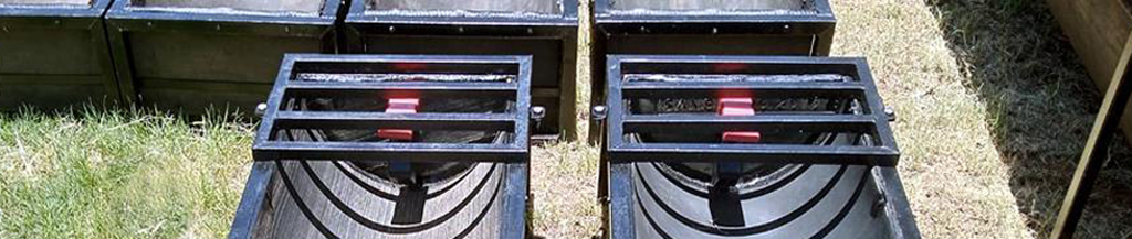 Steel covers to protect inlet float valves of the livestock water troughs