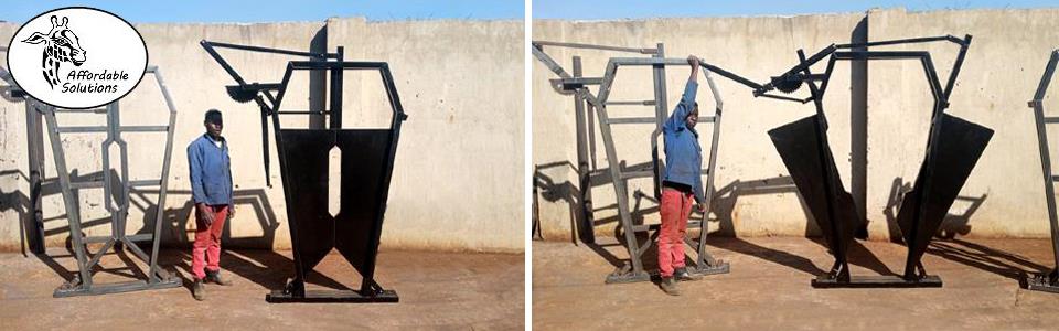 Heavy duty strong cattle neck and head clamps