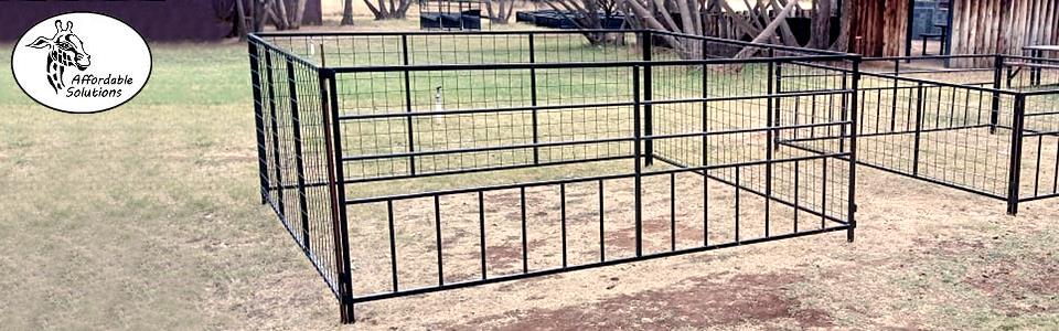 Goat creep feed gates and kraals for lambs