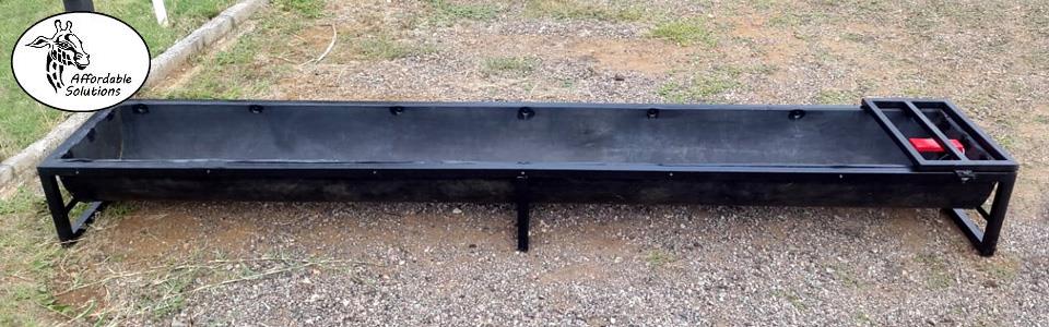 Goat water troughs available in variety of lengths