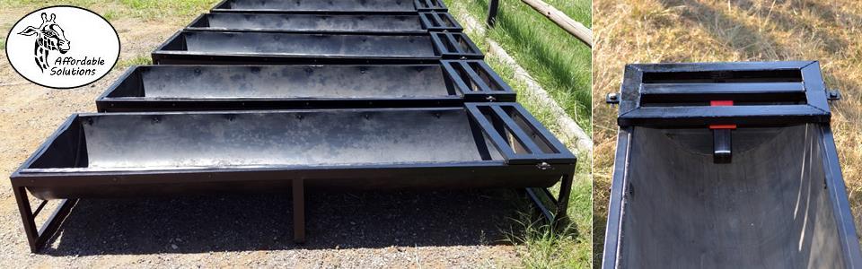 Wildlife water drinking troughs