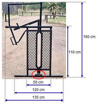 Neck clamps for sheep and goat chute