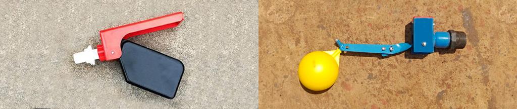 Inlet float valves livestock water troughs